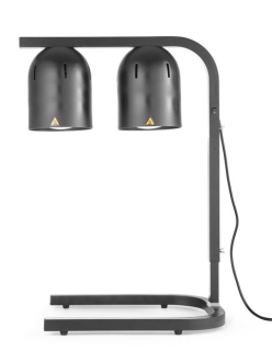 Lampa na ohřev jídla, dvojitá, HENDI, Černá, 230V/250W, 453x360x(H)790mm