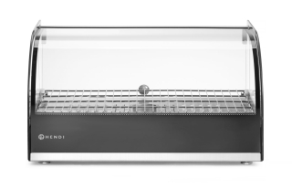 Vyhřívaný displej na pracovní desce, jeden, HENDI, jedno patro, Černá, 220-240V/800W, 556x376x(H)315mm