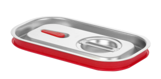 Víko pro nádoby GN se silikonovým těsněním, HENDI, Kitchen Line, GN 1/4, 265x162mm