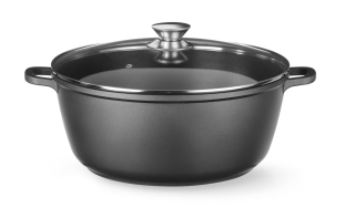 Hliníkový kastrol HENDI s nepřilnavým povrchem, 7 l