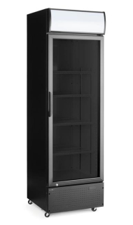 Jednokřídlá chladnička s podsvíceným panelem , Arktic, 254L, Černá, 220-240V/250W, 578x605x(H)1980mm