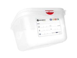 Nádoba GN 1/6 polypropylen, HENDI, GN 1/6, 1,7L, Průhledná, 176x162x(H)100mm