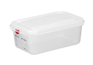 Polypropylenová nádoba GN 1/4, HENDI, GN 1/4, 2,8L, Průhledná, 265x162x(H)100mm
