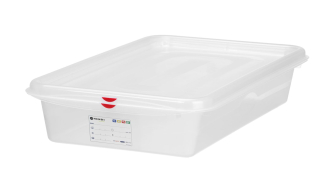 Nádoba GN 2/3 polypropylen, HENDI, GN 2/3, 9L, Průhledná, 354x325x(H)100mm