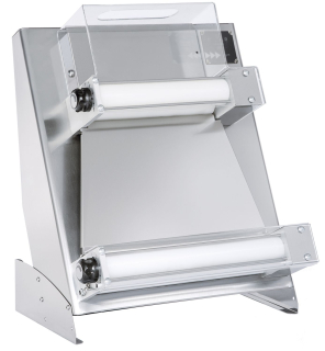Elektrický váleček na těsto na pizzu „Touch and Go“ 400, Prismafood, hmotnost porce těsta 0,22-0,90 kg, 230V/250W, 585x435x(H)715mm