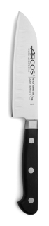 Nůž Santoku s ostřím Granton, řada ÓPERA, Arcos, Černá, (L)262mm