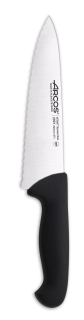 Kuchařský nůž, vroubkovaný, řada 2900, Arcos, Černá, (L)333mm