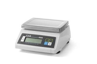 Váha voděodolná s legalizací, CAS, 30 kg, 278x317x(H)141mm