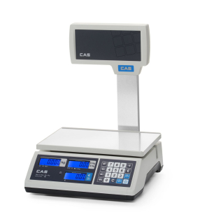 Počítací váhy (certifikované) se sloupem, CAS, 304x324x(H)419mm