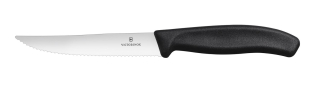 Nůž na steaky a pizzu, Victorinox, Černá, 2 ks, (L)232mm
