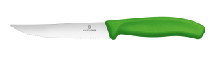 Nůž na steaky a pizzu, Victorinox, Zelená, (L)232mm