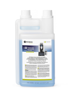 Extreme Milk System Cleaner New Formula profesionální čistící prostředek na systémy napěnění mléka v automatických kávovarech, HENDI, 1 l