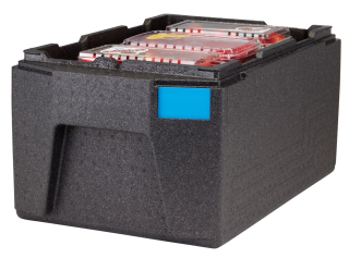 Termoizolační box Cam GoBox, horní plnění, GN 1/1, 46 l, Cambro, Černá, 680x400x(H)321mm