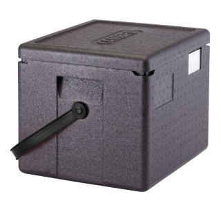 Termoizolační box Cam GoBox s černým uchem, GN 1/2, Cambro, 22,3L, Černá, 390x330x(H)316mm