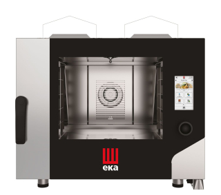 Konvektomat Millennial Touch Screen Bakery s automatickým mycím systémem, 4x600x400 mm - ovládaná elektronicky, plynová, Tecnoeka, 230V/300W, 9300kW, 850x1035x(H)800mm