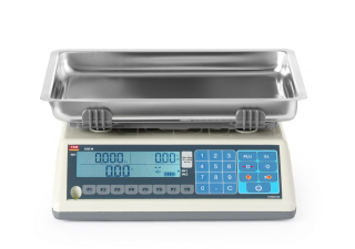 Váha s potiskem štítků LCD s ramenem a legalizací, řada EGE, 30 kg, TEM, 355x330x(H)155mm