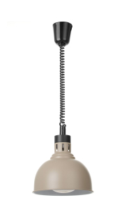 Výškově nastavitelná ohřívací lampa, kupolová, HENDI, Béžová, 230V/250W, ⌀250x(H)207mm