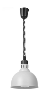 Výškově nastavitelná ohřívací lampa, kupolová, HENDI, Bílá, 230V/250W, ⌀250x(H)207mm