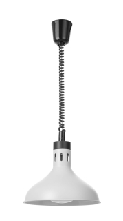 Výškově nastavitelná ohřívací lampa, zvonovitý tvar, HENDI, Bílá, 230V/250W, ⌀295x(H)207mm