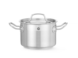 HENDI | Střední hrnec s poklicí, Profi Line, objem 2L, ⌀160x(H)110mm