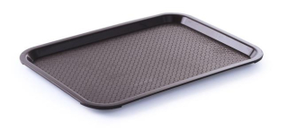 HENDI | Tác, podnos polypropylénový Fast Food BIG, barva Hnědá, 350x450x(H)20mm