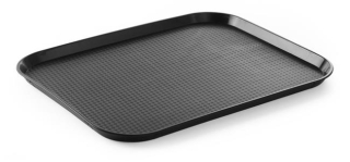 HENDI | Tác, podnos polypropylénový Fast Food BIG, barva Černá, 350x450x(H)20mm