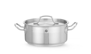 HENDI | Nízký hrnec s poklicí, Profi Line, objem 2,8L, ⌀200x(H)90mm