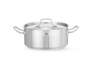 HENDI | Nízký hrnec s poklicí, Profi Line, objem 4,8L, ⌀240x(H)105mm