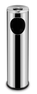 Stojící odpadkový koš s popelníkem, HENDI, 15L, ø200x(H)700mm
