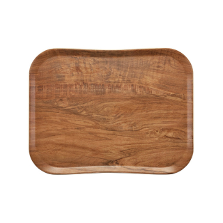 CAMBRO | Wood podnos 35,5 × 45,7 cm, hnědá oliva