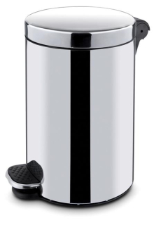 Pedálový koš, kulatý s vložkou, HENDI, 20L, ø300x(H)440mm