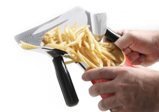 Hranolky a nálevka nachos, HENDI, Černá, 230x220mm