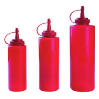 LACOR - Dávkovač na omáčky červený 250 ml