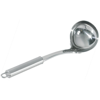 Naběračka na polévku, délka 31 cm, objem 0,1 litru,