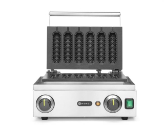 HENDI | Vaflovač na kukuřičné psíky, HENDI, 230V/1550W, 390x378x(H)229mm