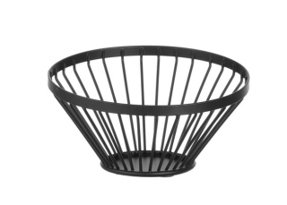 Košík na ovoce kulatý šikmý černý, HENDI, ø150x(H)80mm