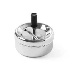 Popelník s otočným tlačítkem, HENDI, ø90x(H)45mm