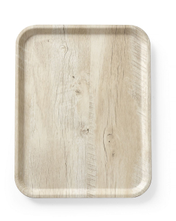 HENDI |  Tác servírovací s melaminovým laminátem se vzorem dřeva, Světlé dřevo, 330x430mm