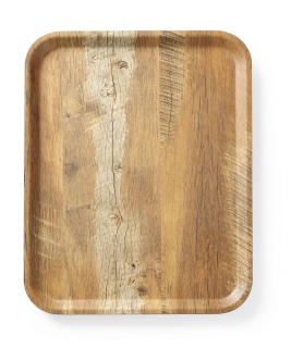 HENDI |  Tác servírovací s melaminovým laminátem se vzorem dřeva, velikost 330x430mm