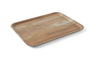 HENDI |  Tác servírovací s melaminovým laminátem se vzorem dřeva, velikost 370x530mm