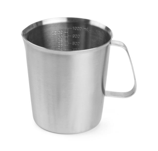 Odměrka ocelová, HENDI, 1L, ø120x(H)130mm
