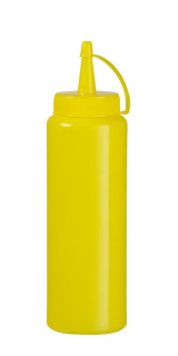 Dávkovací lahve, HENDI, 0,35L, Žlutá, ø55x(H)205mm