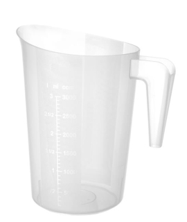 Stohovatelná polypropylenová odměrka, HENDI, 3L, ø181x(H)233mm