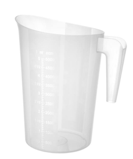 Stohovatelná polypropylenová odměrka, HENDI, 5L, ø210x(H)270mm