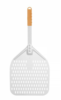 Lopatka na pizzu s perforací a krátkou rukojetí, čtvercová, HENDI, 300x660mm