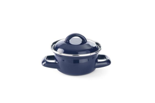 Hrnec na polévku a omáčku s pokličkou, HENDI, modrý, 0,5L, Modrá, ø115x(H)95mm