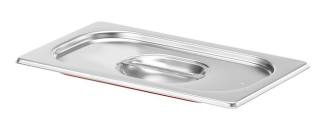 Víko pro nádoby GN se silikonovým těsněním, HENDI, Profi Line, GN 1/4, 265x162mm