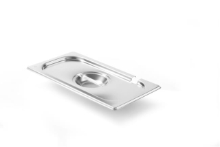 Víko pro nádoby GN s výřezem pro naběračku, HENDI, Kitchen Line, GN 1/3, 325x176mm