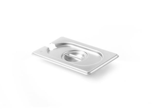 Víko pro nádoby GN s výřezem pro naběračku, HENDI, Kitchen Line, GN 1/9, 176x108mm