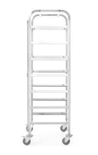 Vozík pro přepravu košů do myčky – 7 x 500x500 mm, HENDI, 615x560x(H)1700mm